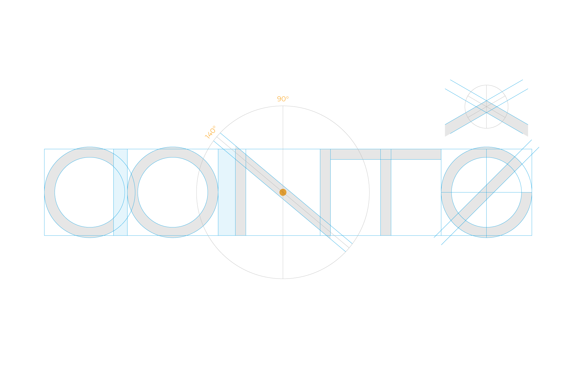 Grid Logotipo Contê Arquitetura e Interiores