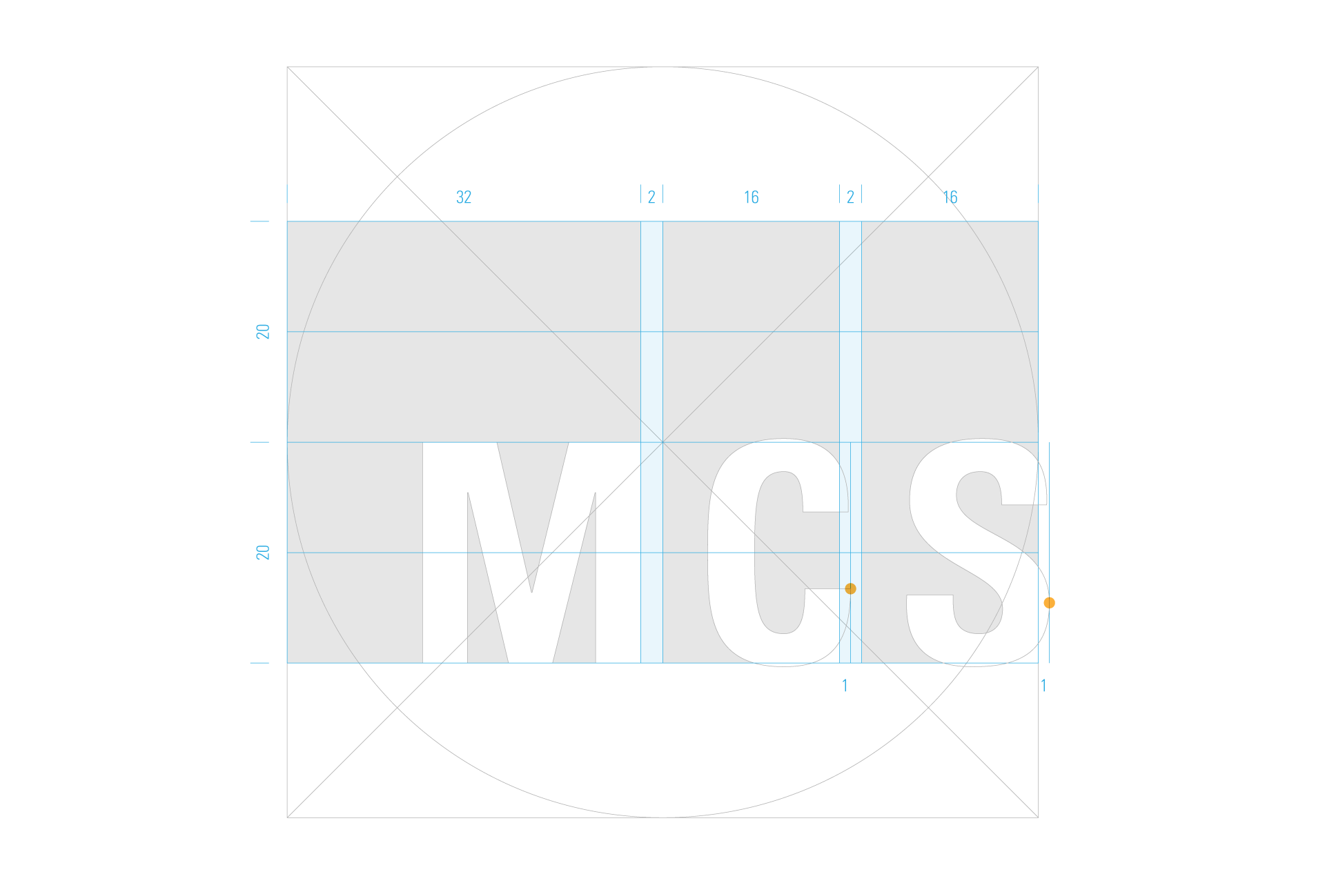 Grid design logotipo MCS Móveis
