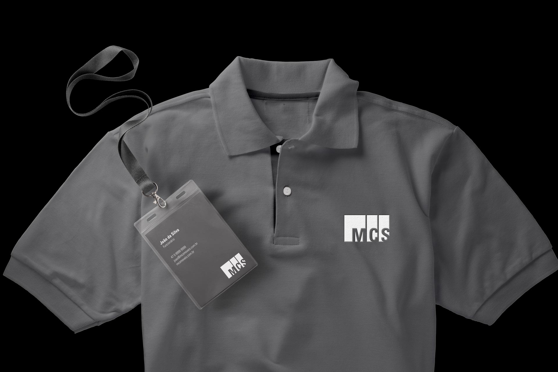 Camisa polo personalizada MCS Móveis