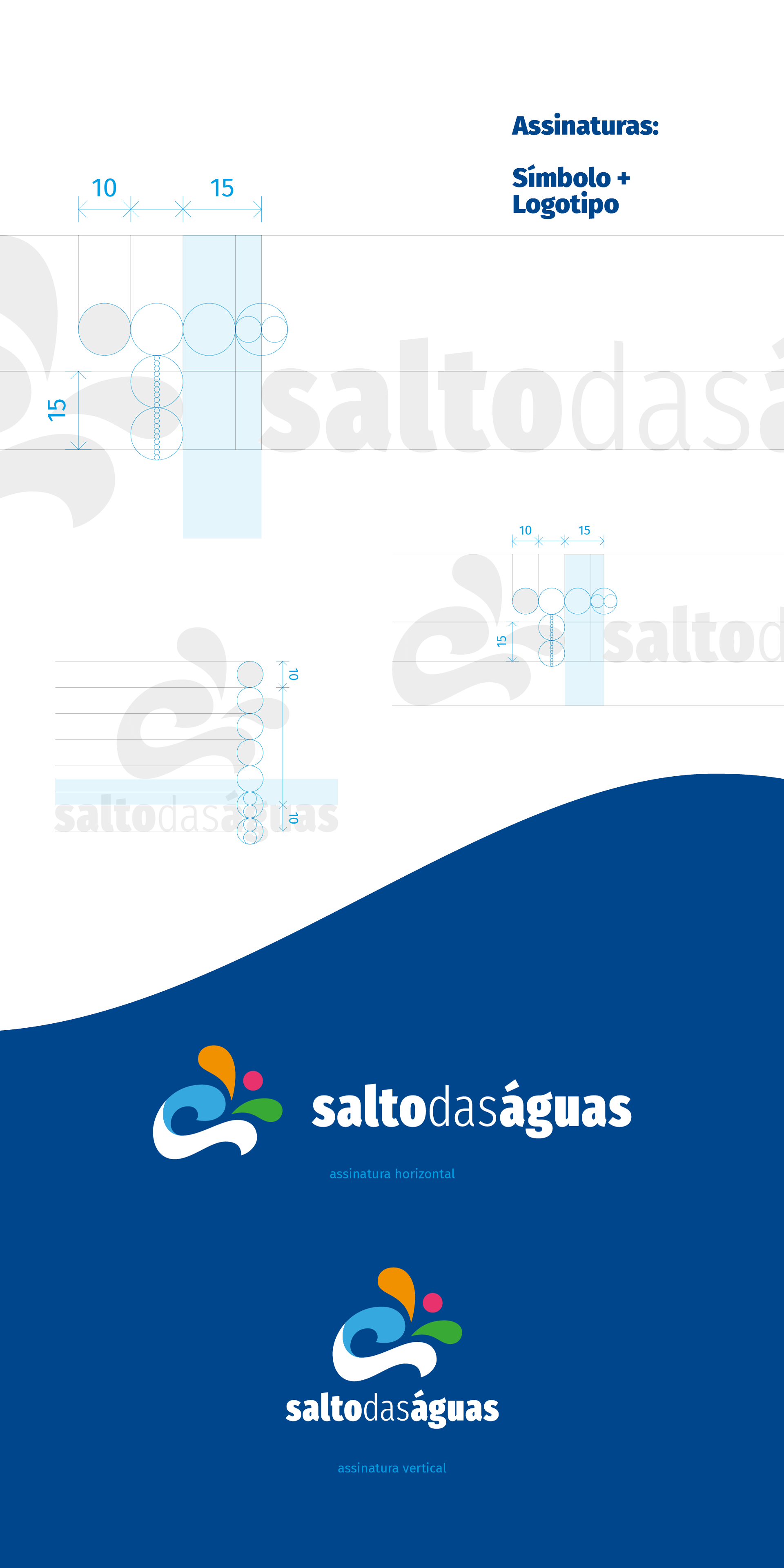 Grid design assinaturas Parque Aquático Salto das Águas